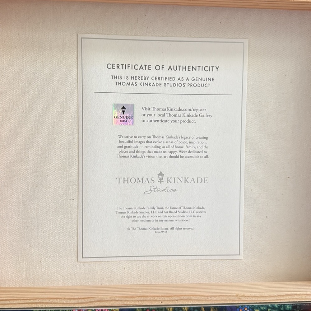 Thomas Kinkade Studios Disney Mickey & Friends Painting in Paris 11x14 Canvas - Picture 5 of 10